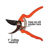 4281 - Leonard Heavy Duty Pruners w/ Molded Grips 8 1/4"